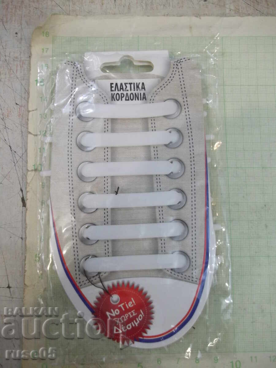 Silicone ties, 12 pcs, white, new