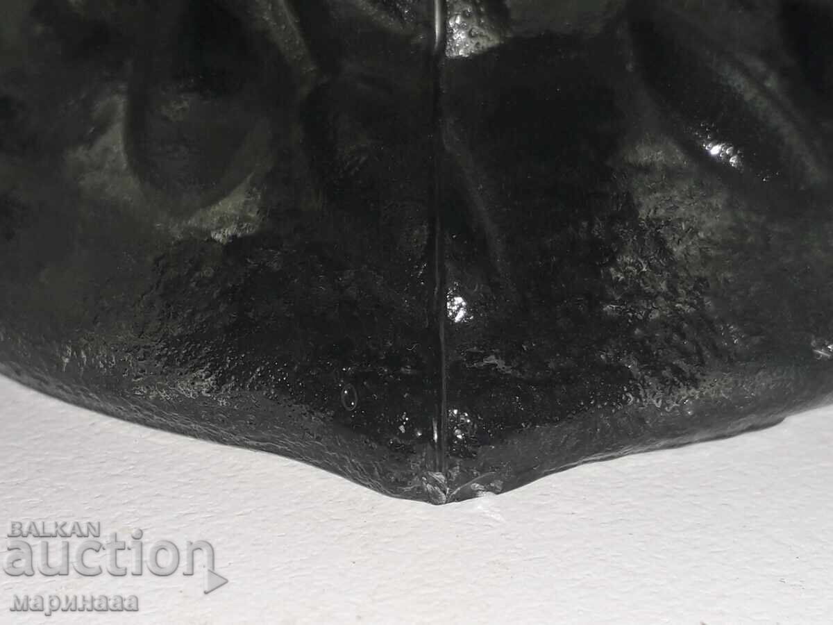 CANDLESTICK. SOLID GLASS - 5 CANDLESTICK. SOLID GLASS - 5