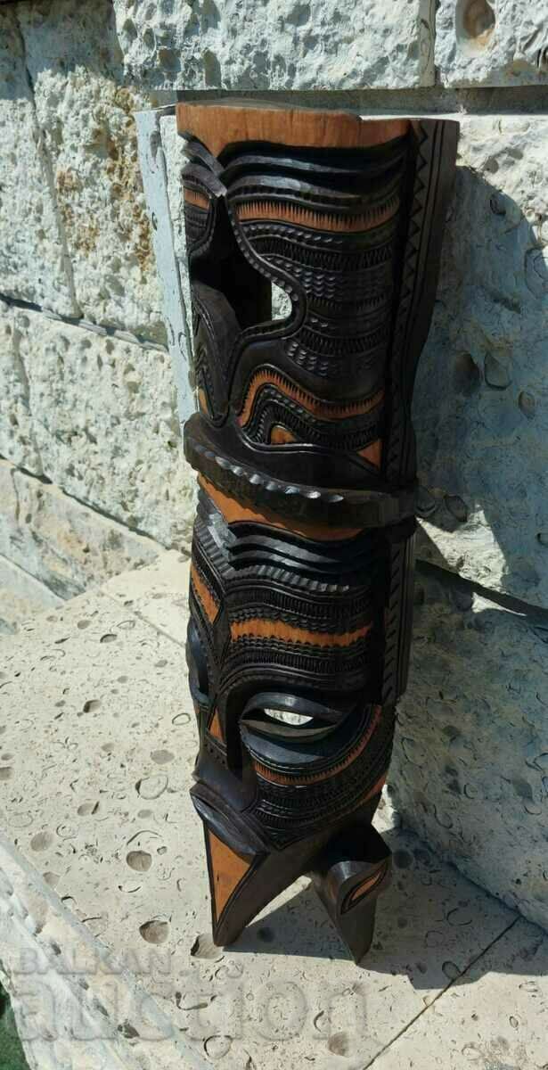 MOZAMBIQUE AUTHENTIC LARGE AFRICAN MASK TOTEM AFRICA - 6