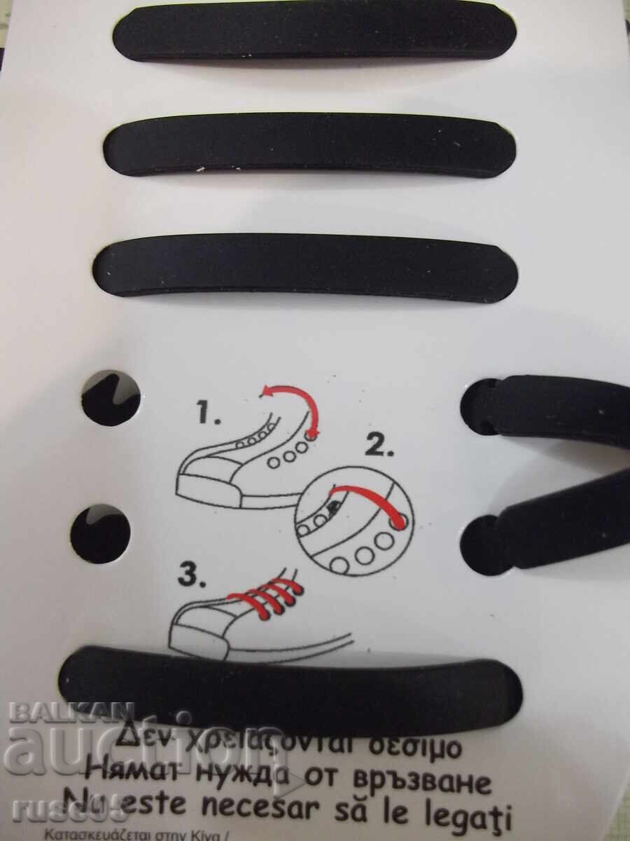 Silicone ties, 12 pcs, black, new - 7