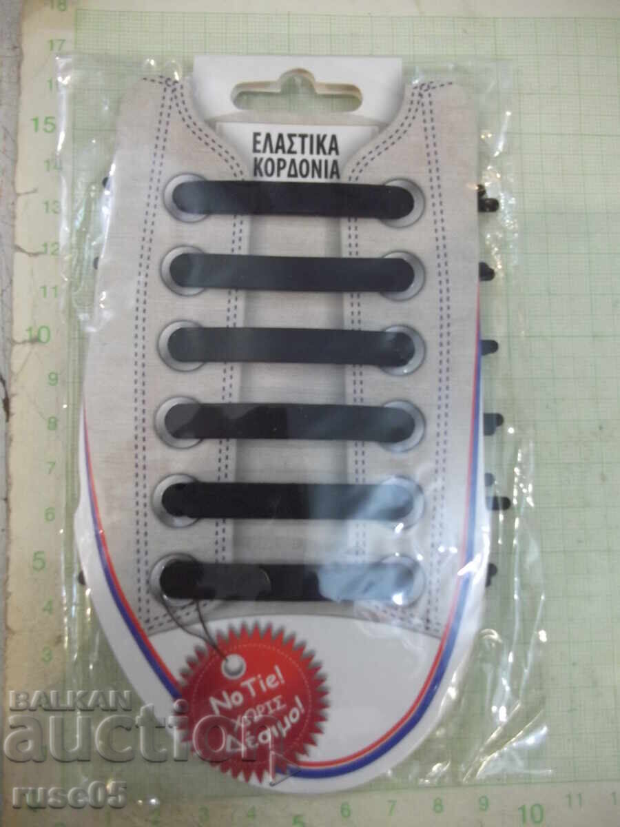 Silicone ties, 12 pcs, black, new