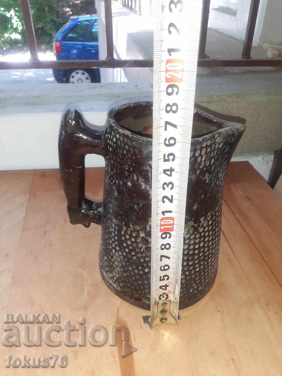 Δημοπρασία Μοναδική παλιά κούπα κανάτα - βουλγαρική κεραμική