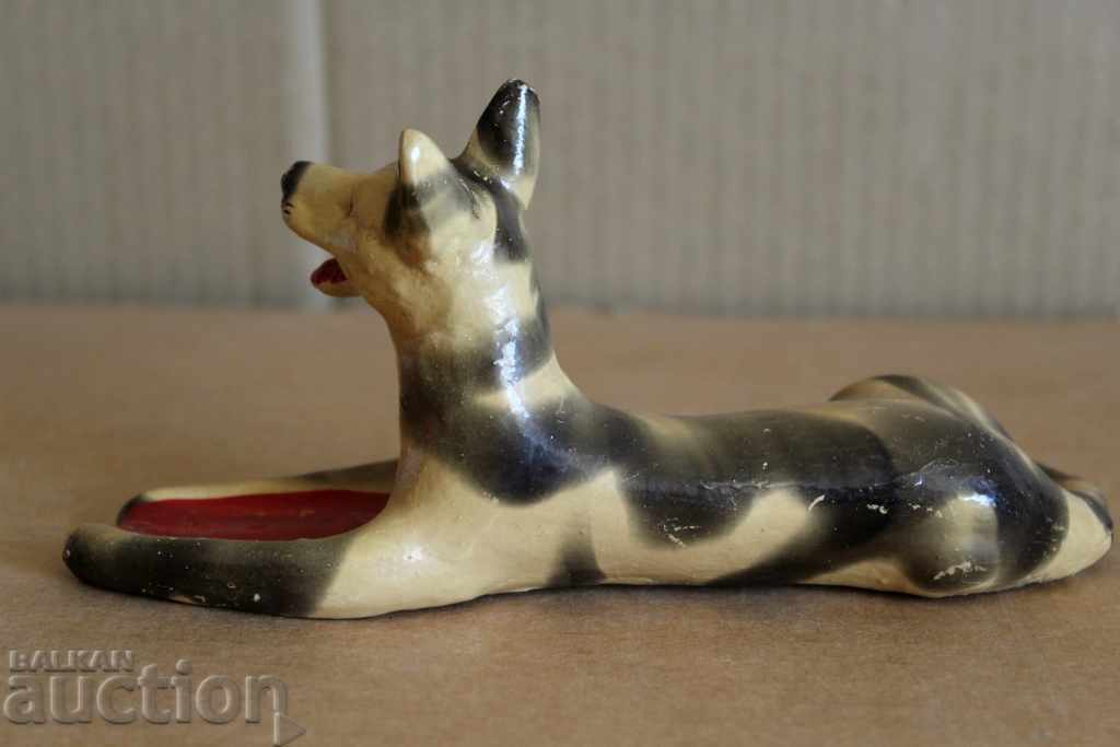 1930-ΤΟΥ ΒΑΣΙΛΙΚΟΥ ΚΕΡΑΜΙΚΟΥ ΣΤΑΧΤΟΔΟΧΕΙΟΥ ΦΙΓΟΥΡΑ ΑΓΑΛΜΑΤΙΔΙΟ ΣΚΥΛΟΣ - 6