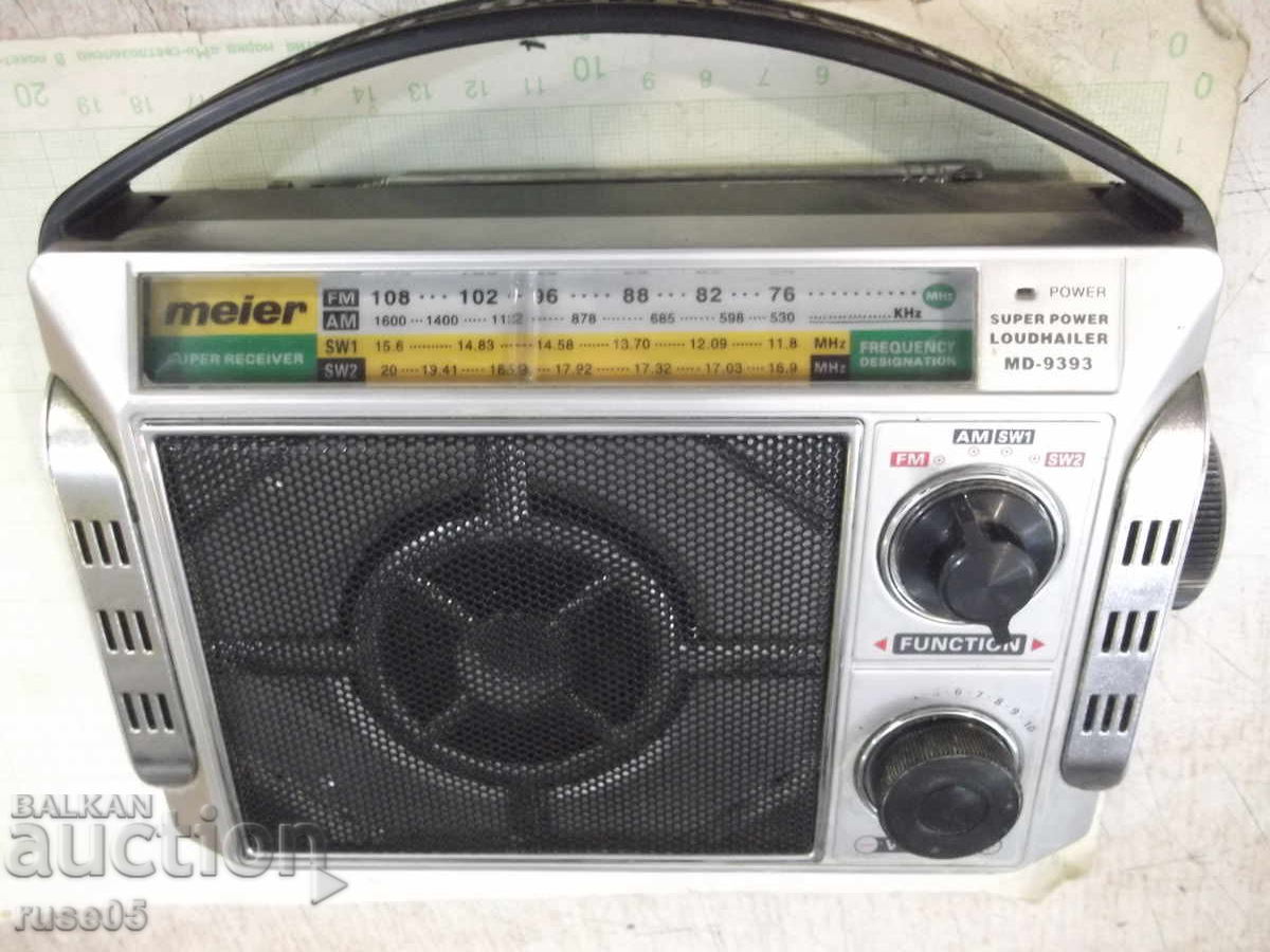 Radio "meier - MD-9393" funcțional cu preț 15.00 BGN | € 7.67