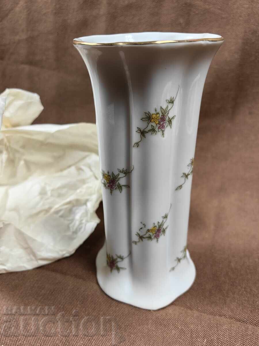 PROBABLY UNUSED PORCELAIN VASE, LITTLE DEGRADED
