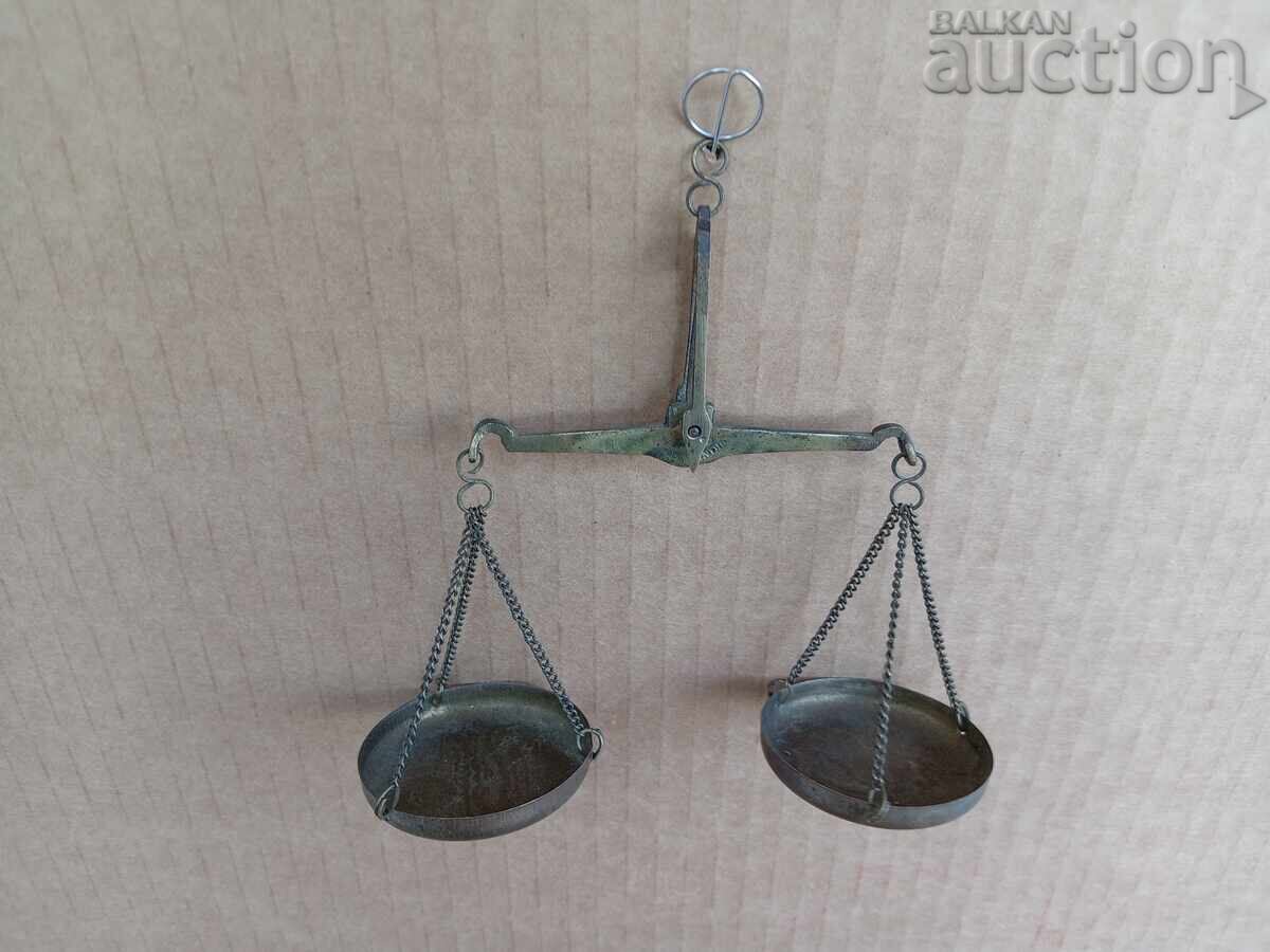 Mini balanță de bijuterii din bronz - 6