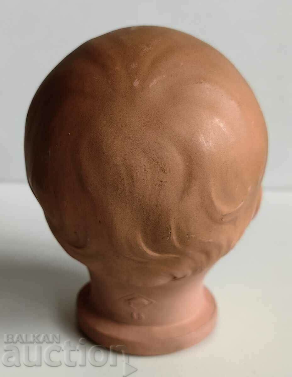 Auction  100 YEAR MARKED GLASS EYES CELLULOID DOLL HEAD