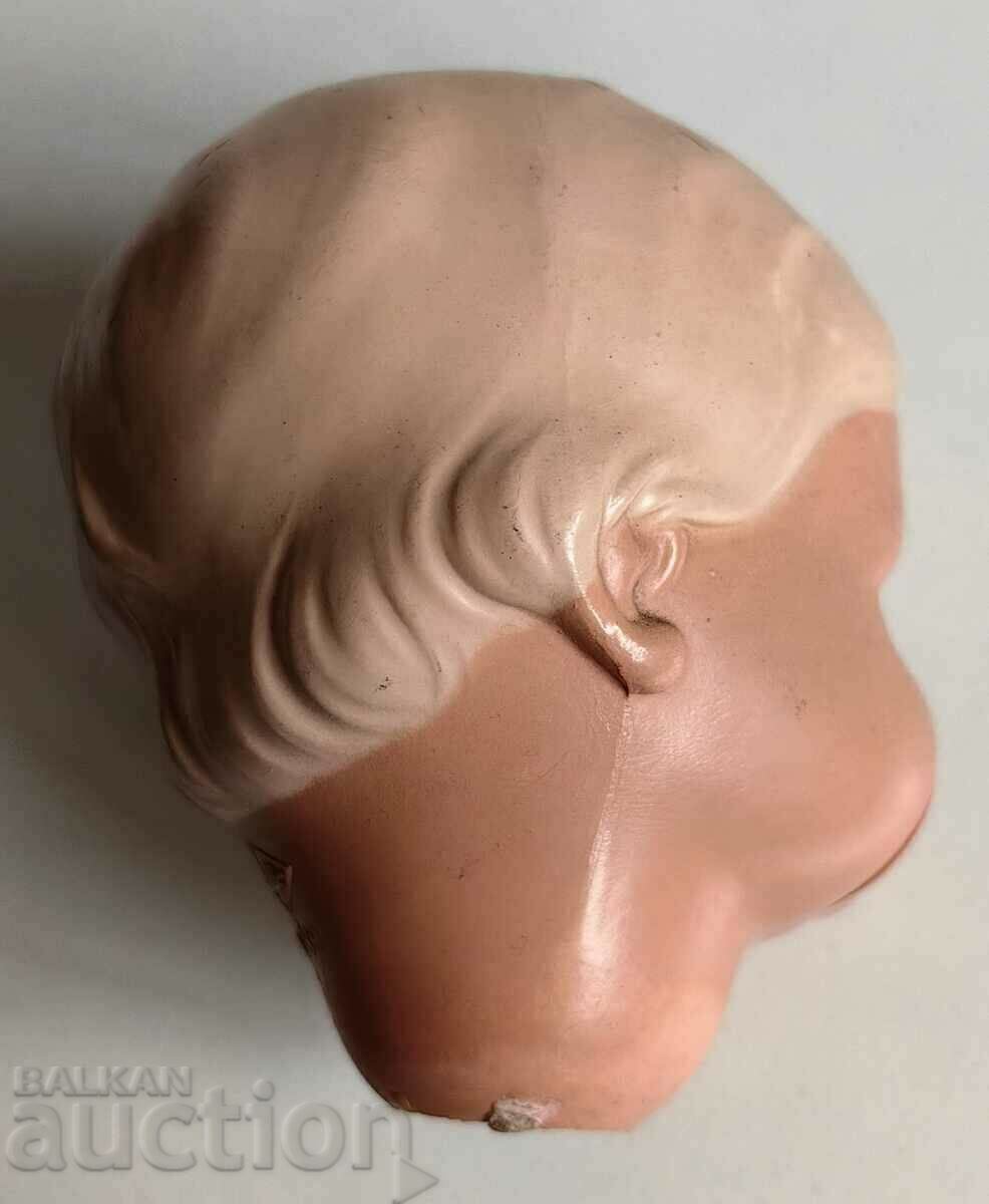 Auction  100 YEAR MARKED GLASS EYES CELLULOID DOLL HEAD