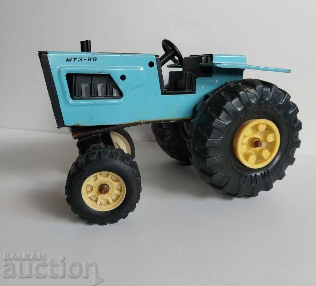 SOC LARGE CHILDREN'S TIN TOY MTZ-80 TRACTOR SOCA