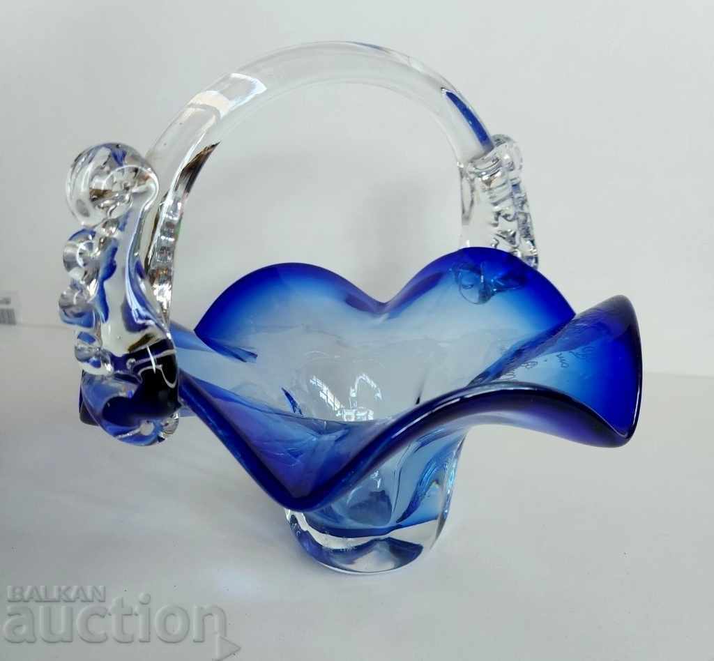 1981 LUXURIOUS SOC GLASS BONBONIER WRITTEN HEALTHY with price 40.00 BGN | € 20.45