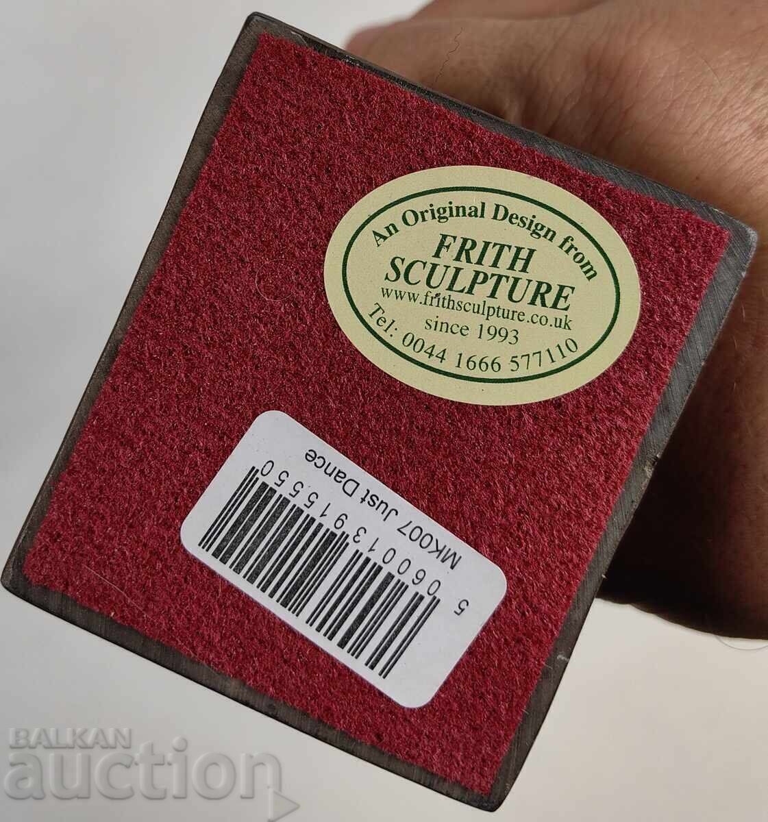 СТИЛИЗИРАНА МАСИВНА МЕТАЛНА ФИГУРА ЖЕНА СТАТУЕТКА 0.700 КГ - 7