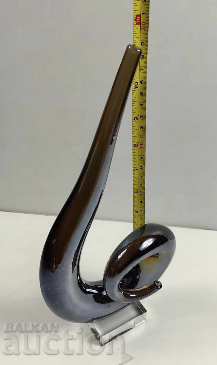 Δημοπρασία ΜΕΓΑΛΟ ΓΥΑΛΙΝΟ ΣΤΥΛΙΖΟΜΕΝΗ ΦΙΓΟΥΡΑ ΓΛΥΠΤΟ ΑΓΑΛΜΑΤΟΣ