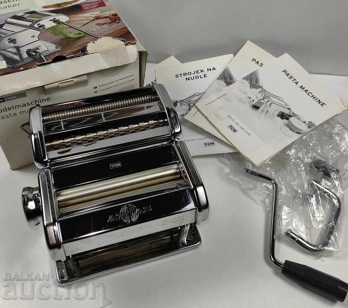 Auction  ITALIAN PASTA MACHINE, LIGHTLY USED, IN BOX, WITH INSTRUCTIONS