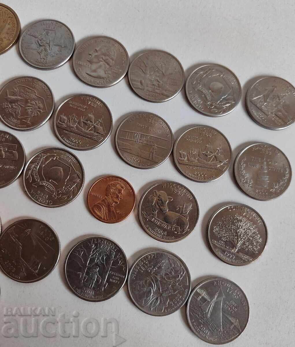 LOT OF EXCELLENT AMERICAN COINS FOR A COIN COLLECTION with price 90.00 BGN | € 46.02 LOT OF EXCELLENT AMERICAN COINS FOR A COIN COLLECTION with price 90.00 BGN | € 46.02