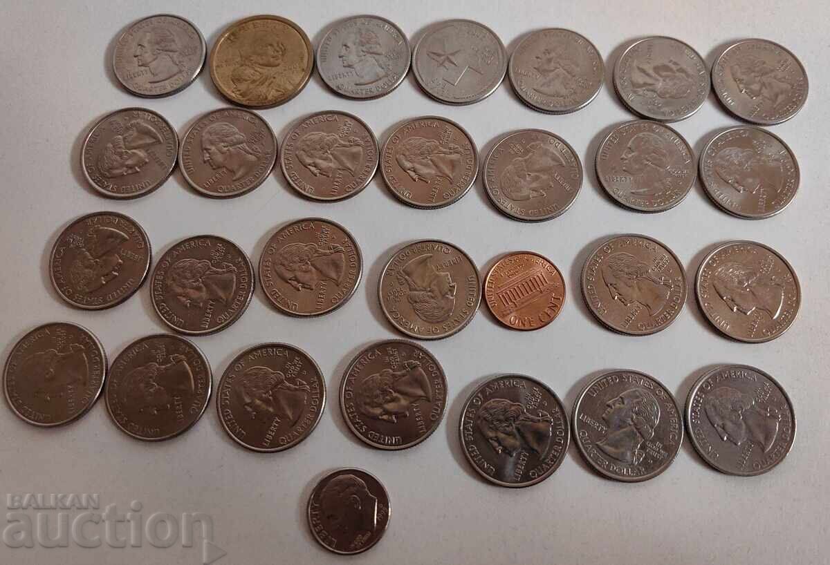 Delivery of LOT OF EXCELLENT AMERICAN COINS FOR A COIN COLLECTION Delivery of LOT OF EXCELLENT AMERICAN COINS FOR A COIN COLLECTION