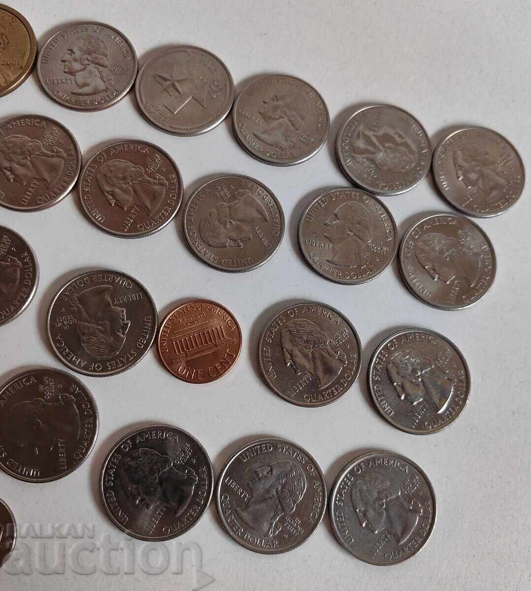 LOT OF EXCELLENT AMERICAN COINS FOR A COIN COLLECTION - 5 LOT OF EXCELLENT AMERICAN COINS FOR A COIN COLLECTION - 5