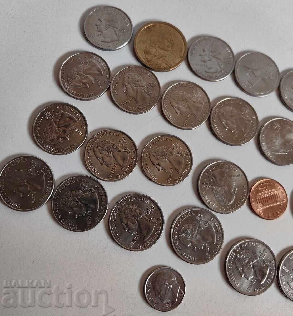 LOT OF EXCELLENT AMERICAN COINS FOR A COIN COLLECTION - 6 LOT OF EXCELLENT AMERICAN COINS FOR A COIN COLLECTION - 6