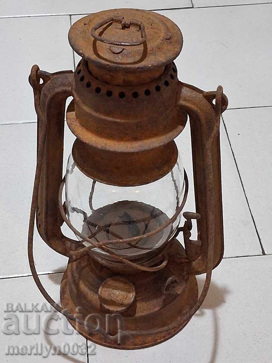 Δημοπρασία Παλιό γερμανικό φανάρι λάμπα προβολέας φωτιστικό