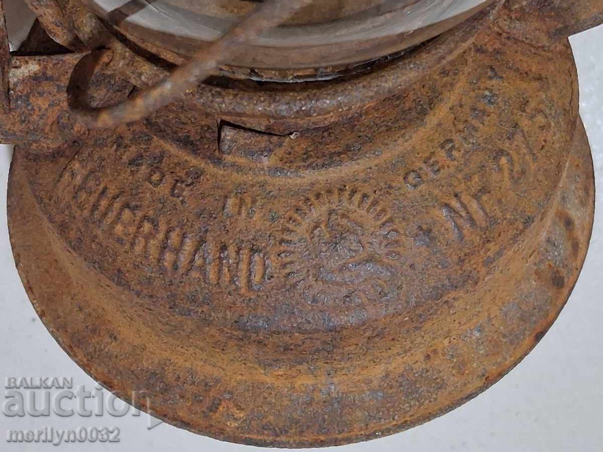 Παράδοση Παλιό γερμανικό φανάρι λάμπα προβολέας φωτιστικό