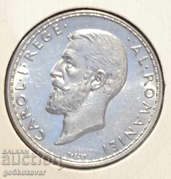 Romania 2 Lei 1914 Silver! UNC Top! - 7
