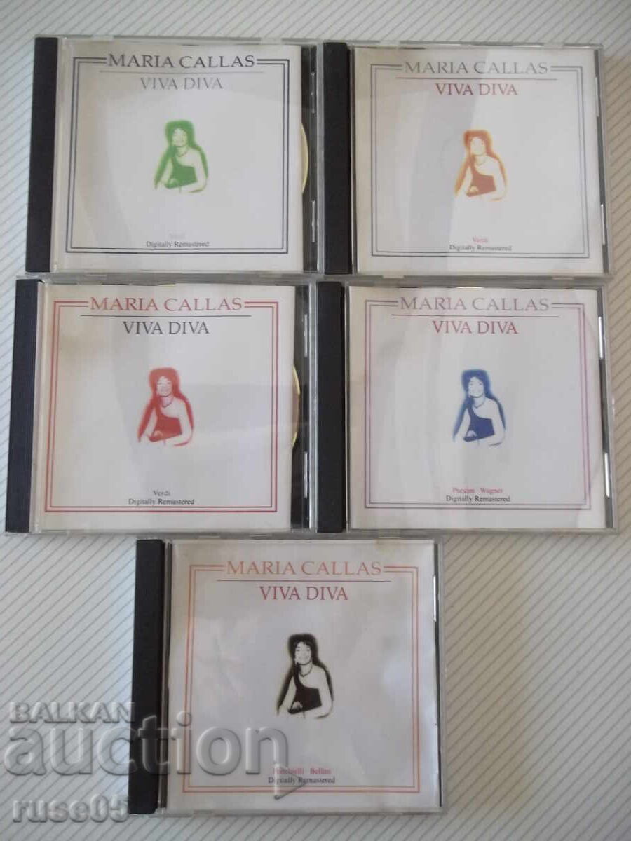 Lot of 5 CD audio "MARIA CALLAS - VIVA DIVA" - 6 Lot of 5 CD audio "MARIA CALLAS - VIVA DIVA" - 6