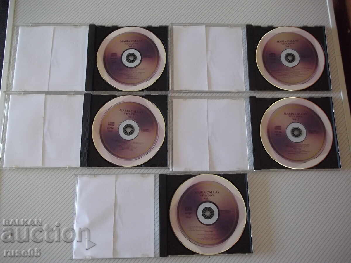 Lot of 5 CD audio "MARIA CALLAS - VIVA DIVA" - 7 Lot of 5 CD audio "MARIA CALLAS - VIVA DIVA" - 7