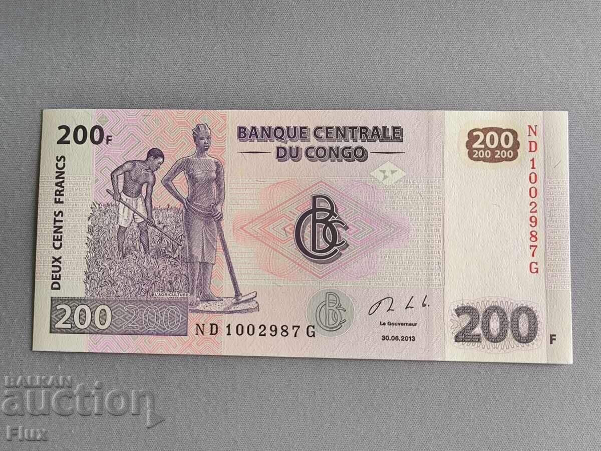 Τραπεζογραμμάτιο - Κονγκό - 200 φράγκα UNC | 2013