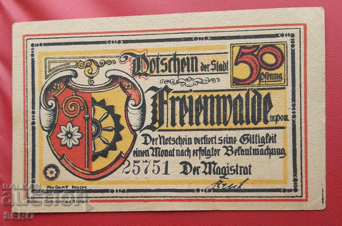 Τραπεζογραμμάτιο-Γερμανία-Βρανδεμβούργο-Μπαντ Φράιενβαλντε-50 πφένιχ Τραπεζογραμμάτιο-Γερμανία-Βρανδεμβούργο-Μπαντ Φράιενβαλντε-50 πφένιχ