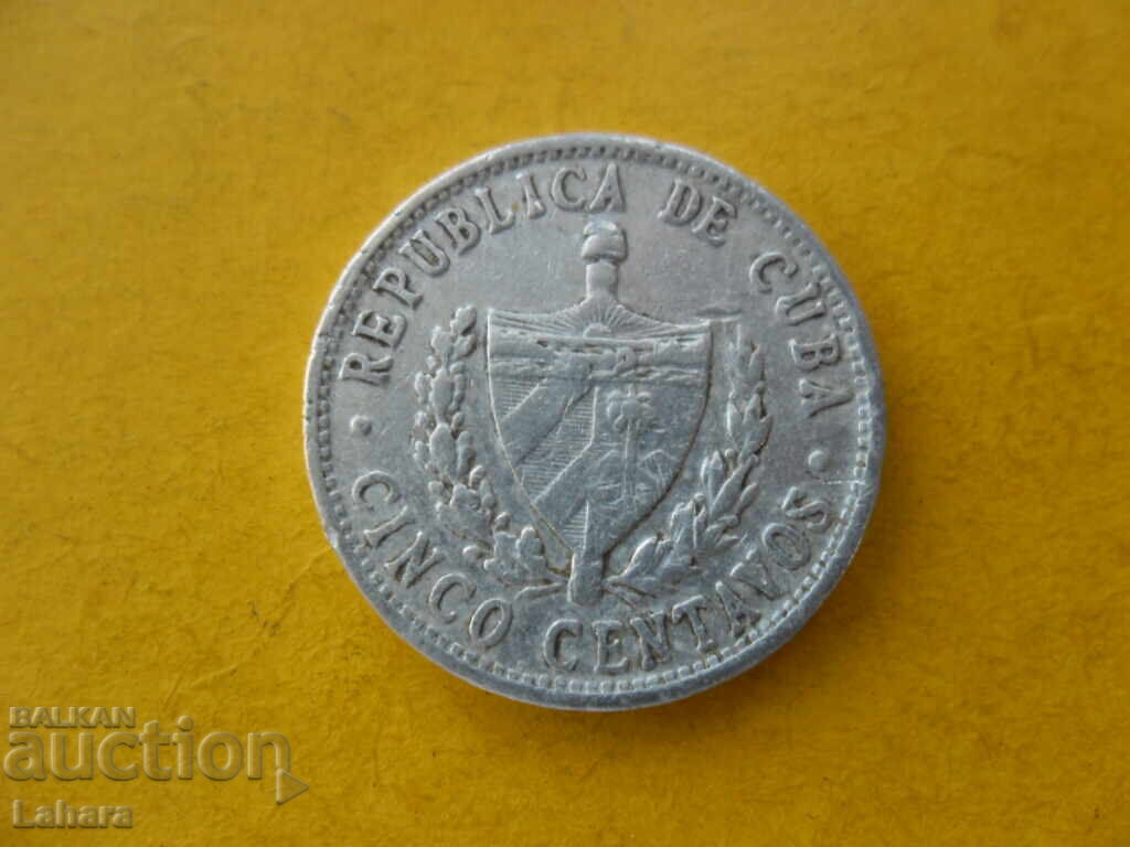 5 centavos 1968 Cuba with price 0.60 BGN | € 0.31
