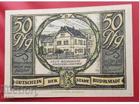 Банкнота-Германия-Тюрингия-Рудолщат-50 пфенига