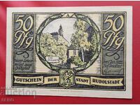 Банкнота-Германия-Тюрингия-Рудолщат-50 пфенига