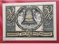 Банкнота-Германия-Тюрингия-Рудолщат-50 пфенига