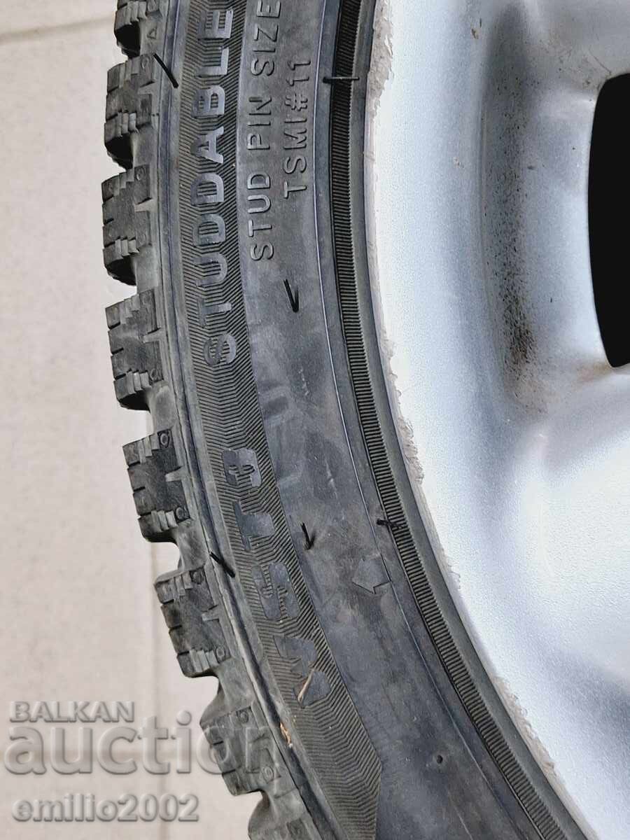 Set de jante Mini Cooper 16 țoli cu anvelope de iarnă 4 buc - 6