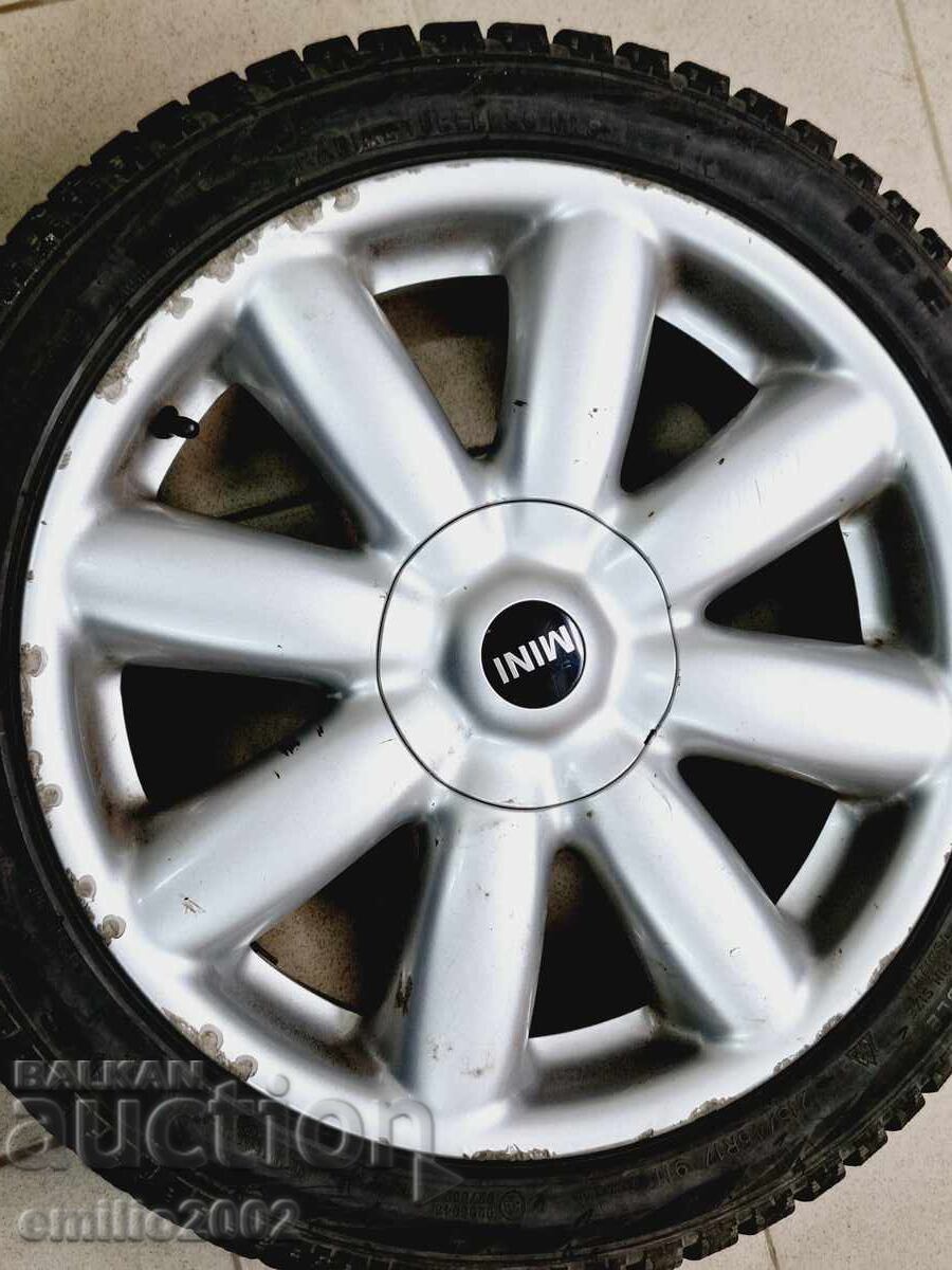 Set de jante Mini Cooper 16 țoli cu anvelope de iarnă 4 buc