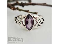 Silver Ring "Intuition" - Amethyst and 925 Silver