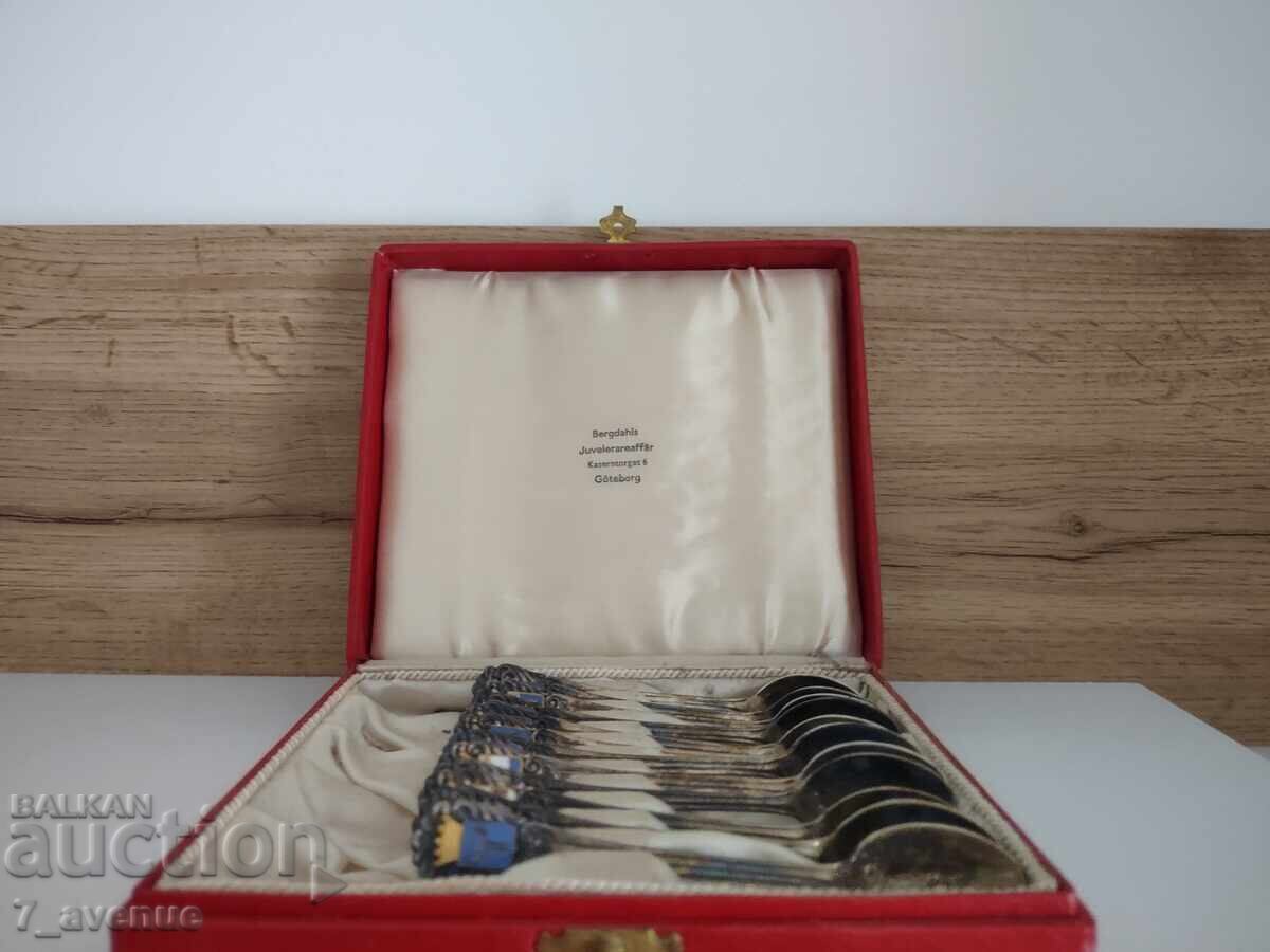 Κουταλάκια καφέ, τσαγιού, επαργυρωμένα, Γερμανία, 21.04.25 με τιμή 199.00 BGN | € 101.75