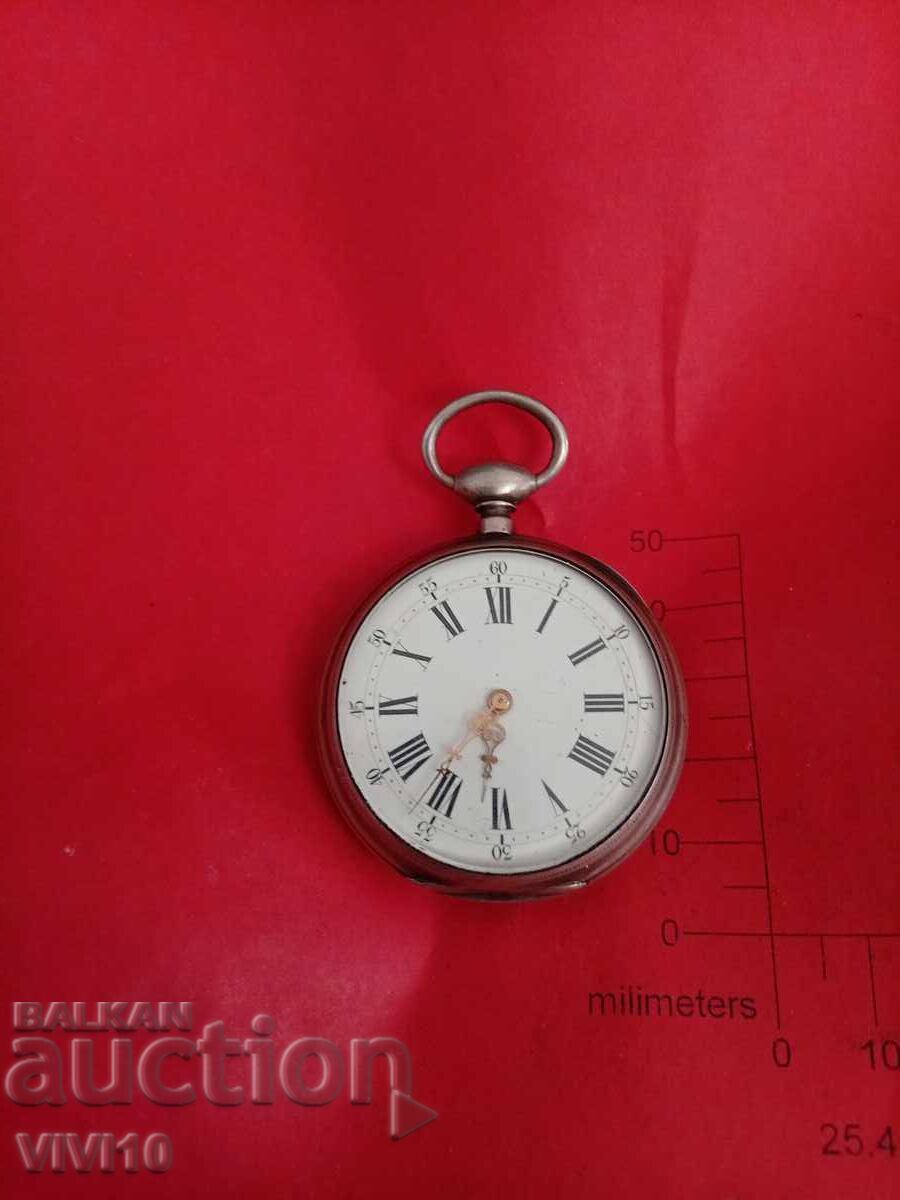Παλαιό Γαλλικό ρολόι τσέπης, ασήμι