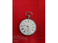 Παλαιό γαλλικό ρολόι τσέπης, ασήμι