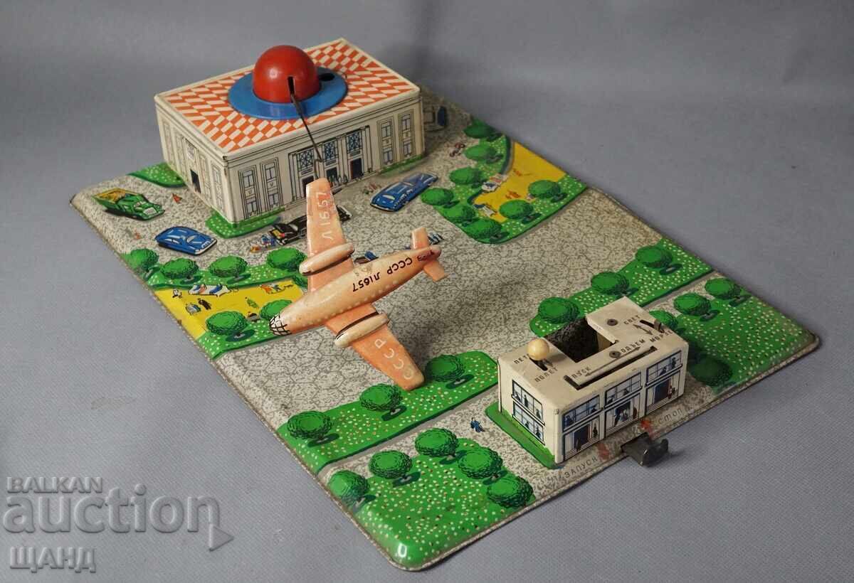Old Russian Metal Mechanical Toy Model Airport Airplane with price 25.25 BGN | € 12.91 Old Russian Metal Mechanical Toy Model Airport Airplane with price 25.25 BGN | € 12.91
