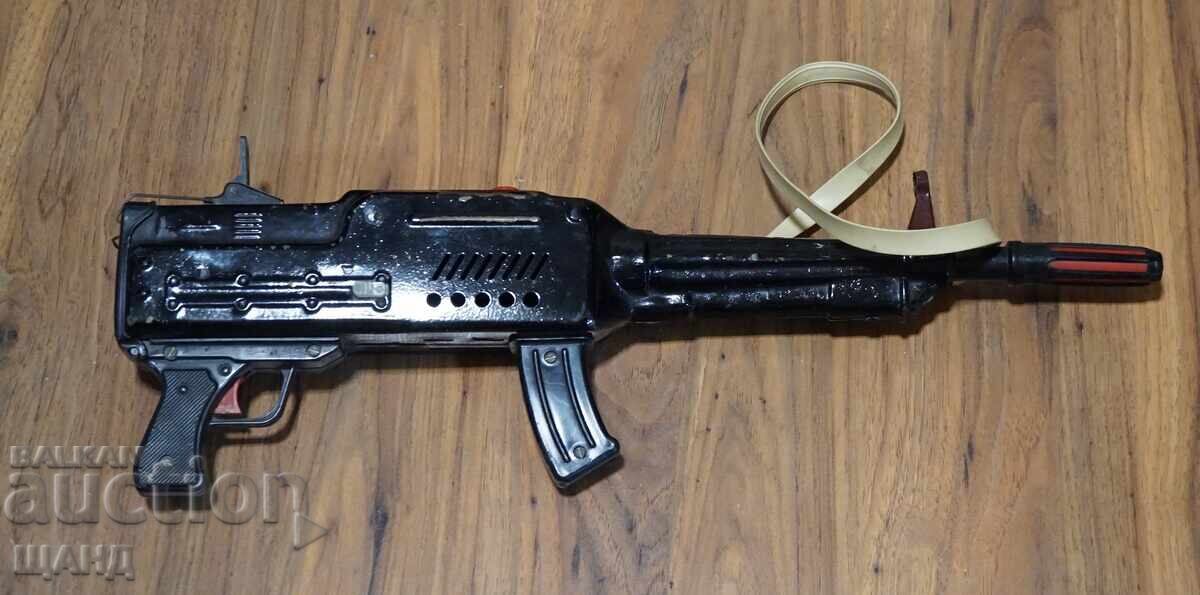 Παλιό Ρωσικό μεταλλικό παιχνίδι μοντέλο όπλο τουφέκι αυτόματο
