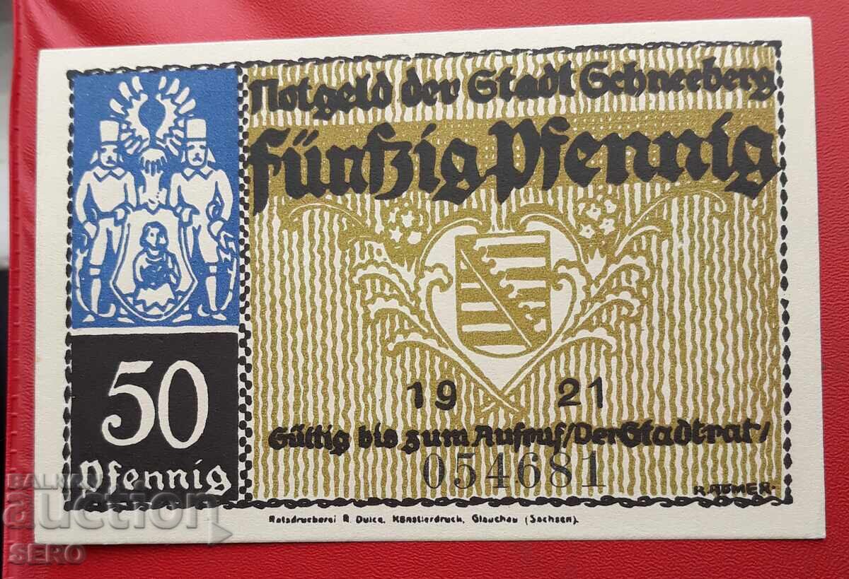 Τραπεζογραμμάτιο-Γερμανία-Σαξονία-Σνέεμπεργκ-50 πφένιγκ 1921 με τιμή 2.00 BGN | € 1.02 Τραπεζογραμμάτιο-Γερμανία-Σαξονία-Σνέεμπεργκ-50 πφένιγκ 1921 με τιμή 2.00 BGN | € 1.02