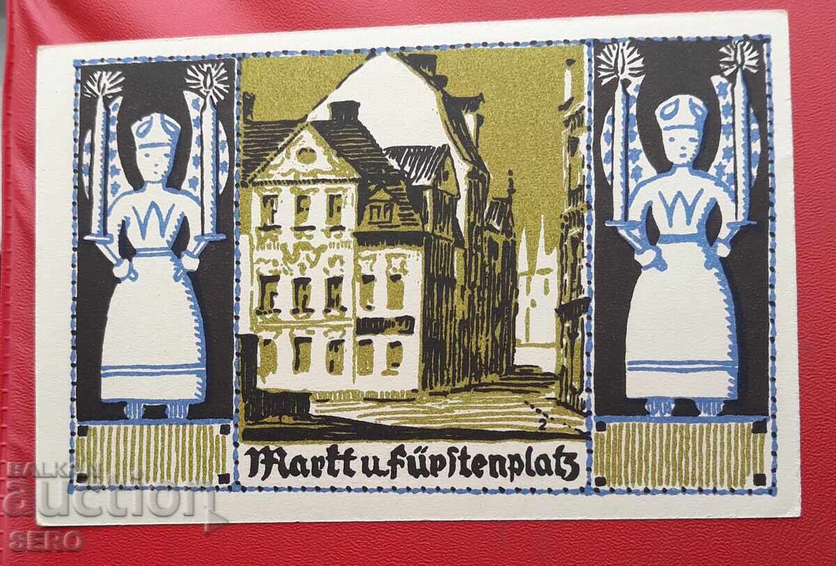 Banknote - Germany - Saxony - Schneeberg - 50 Pfennig 1921