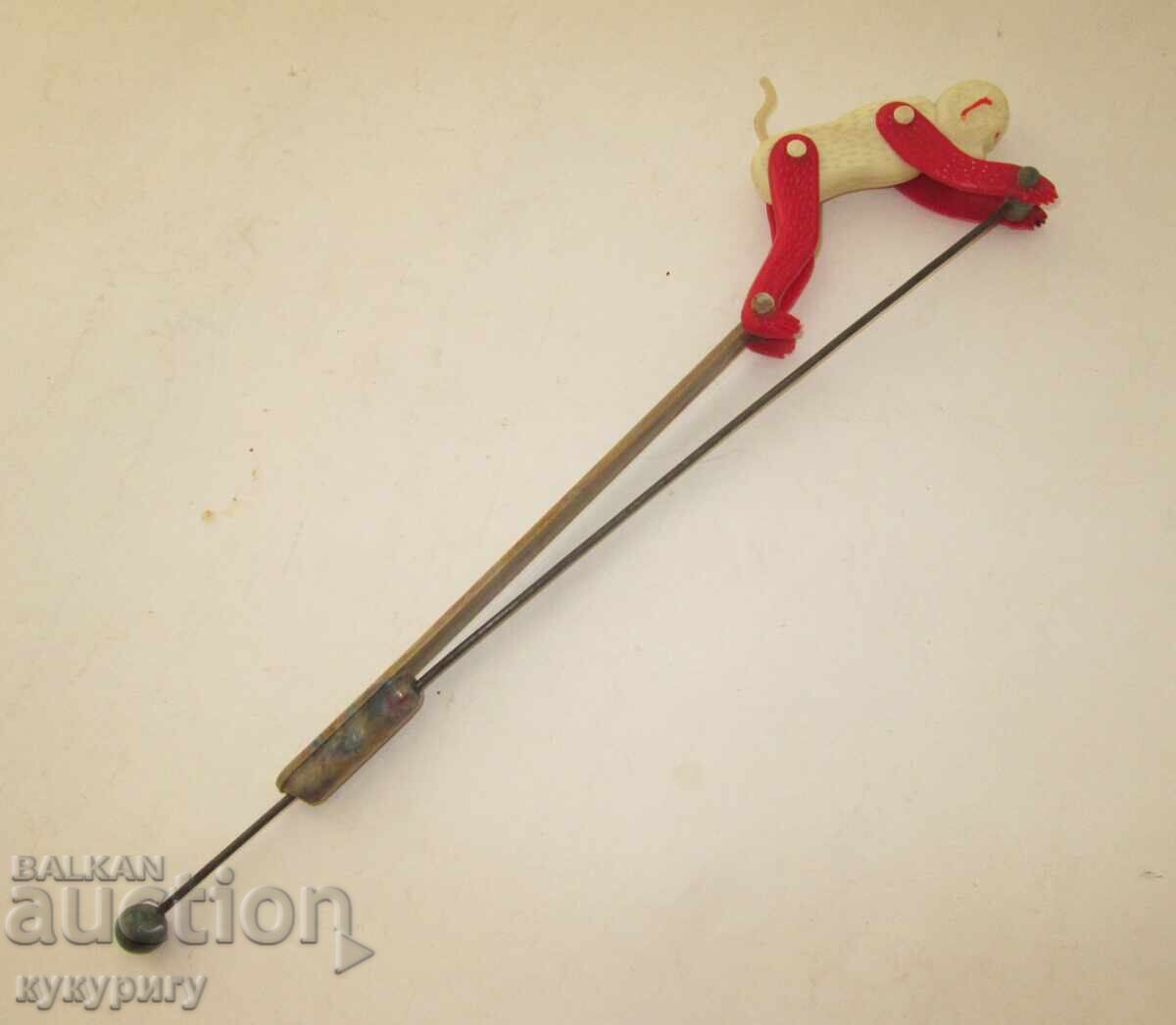 Аукцион Старa Българска Соц механична панаирна играчка маймуна Аукцион Старa Българска Соц механична панаирна играчка маймуна