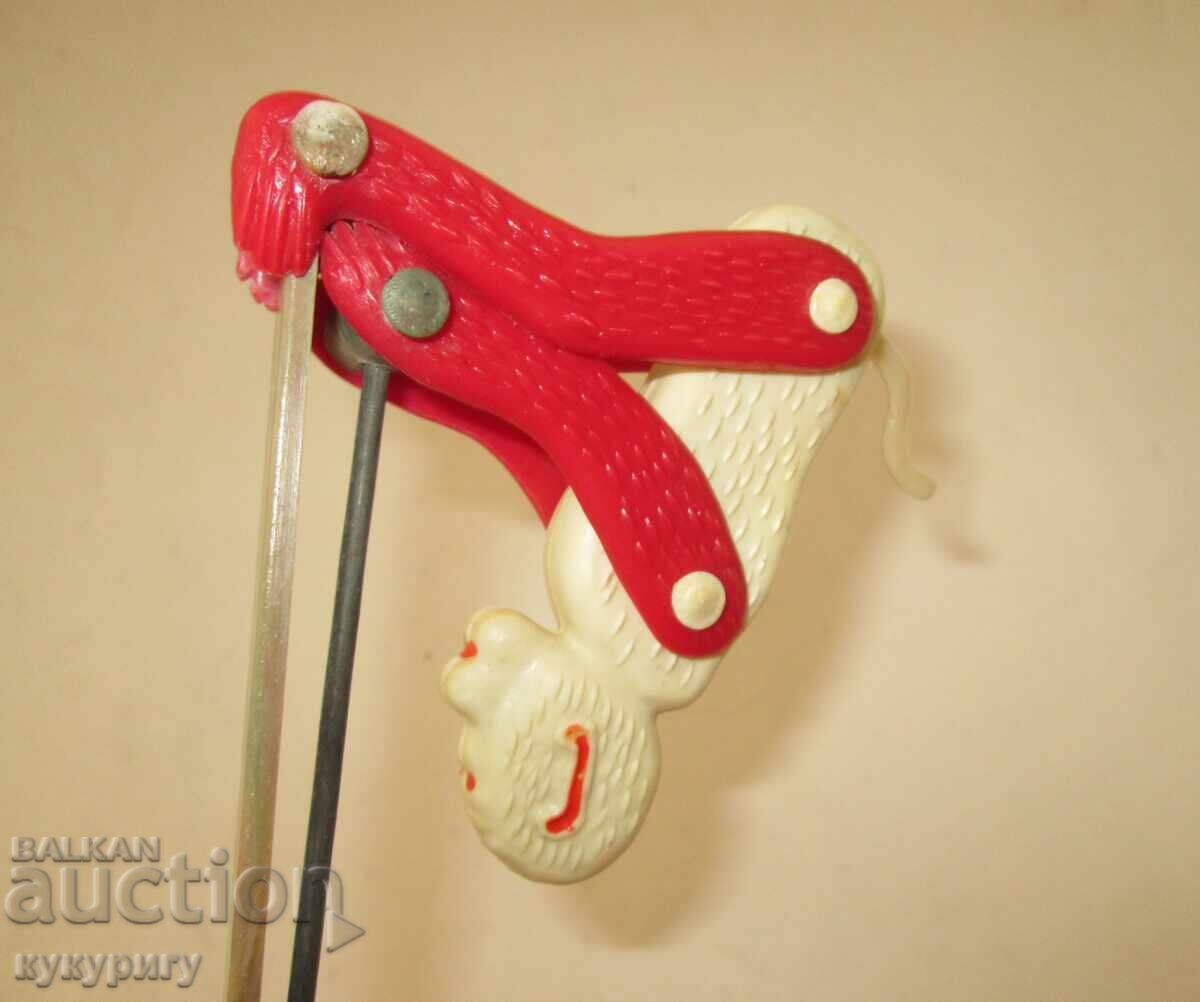 Старa Българска Соц механична панаирна играчка маймуна - 5 Старa Българска Соц механична панаирна играчка маймуна - 5