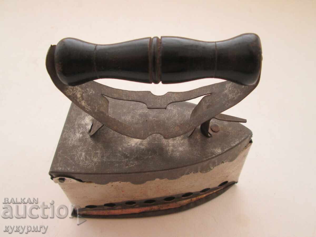 Old small metal coal iron for decoration - 5