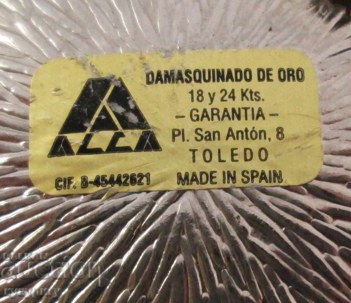 Παράδοση Μικρό διακοσμητικό πιατάκι Δον Κιχώτης χειροποίητο 24κ χρυσός Παράδοση Μικρό διακοσμητικό πιατάκι Δον Κιχώτης χειροποίητο 24κ χρυσός