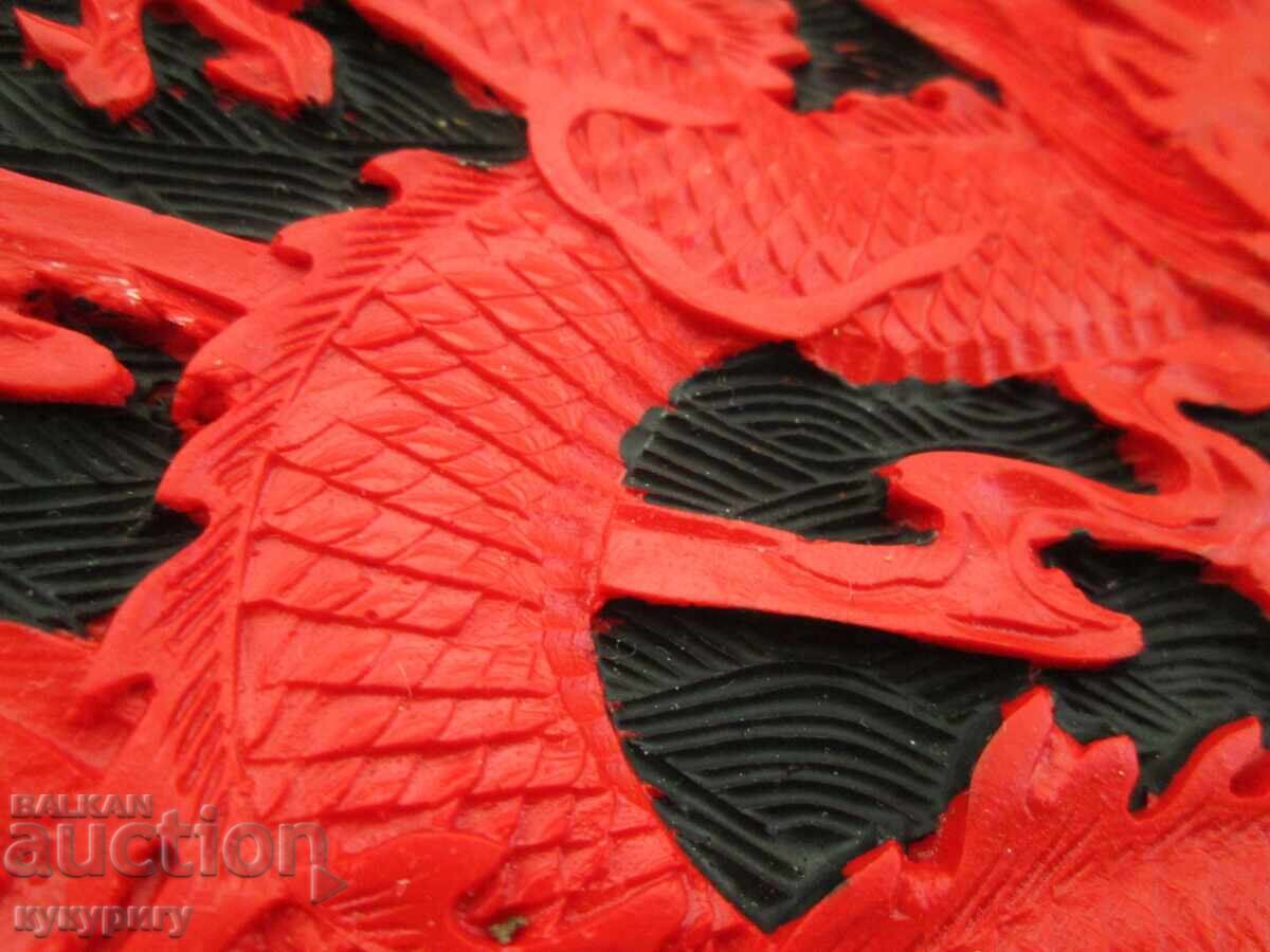 Стара Китайска декоративна чиния с дракон ръчна изработка с цена 35.00 лв. | € 17.90