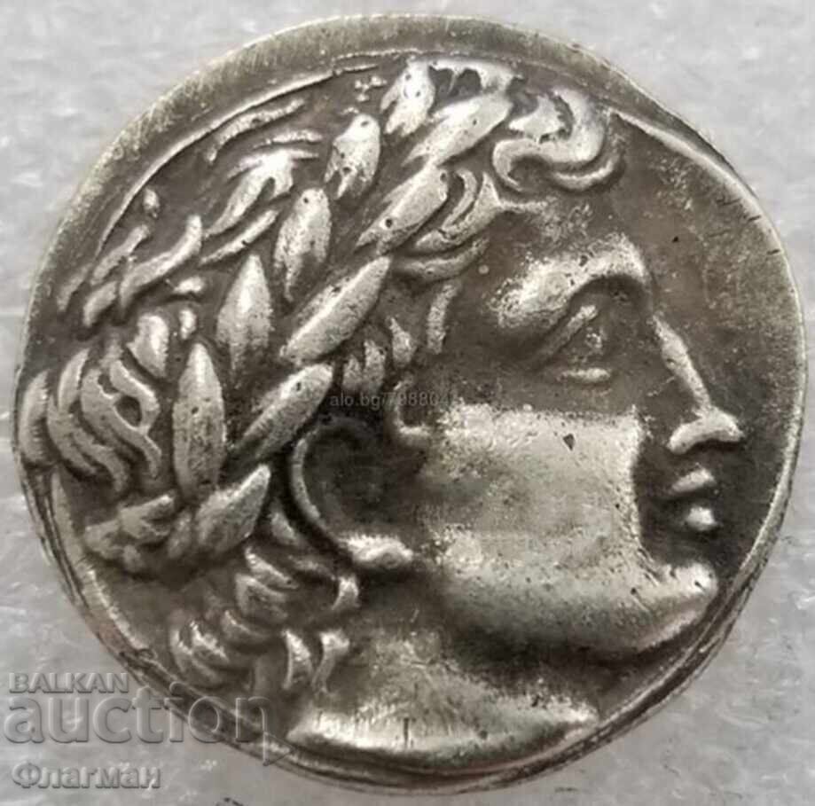 Tetradrahmă din Halkidiki, 365 - 348 î.Hr. - REPLICA
