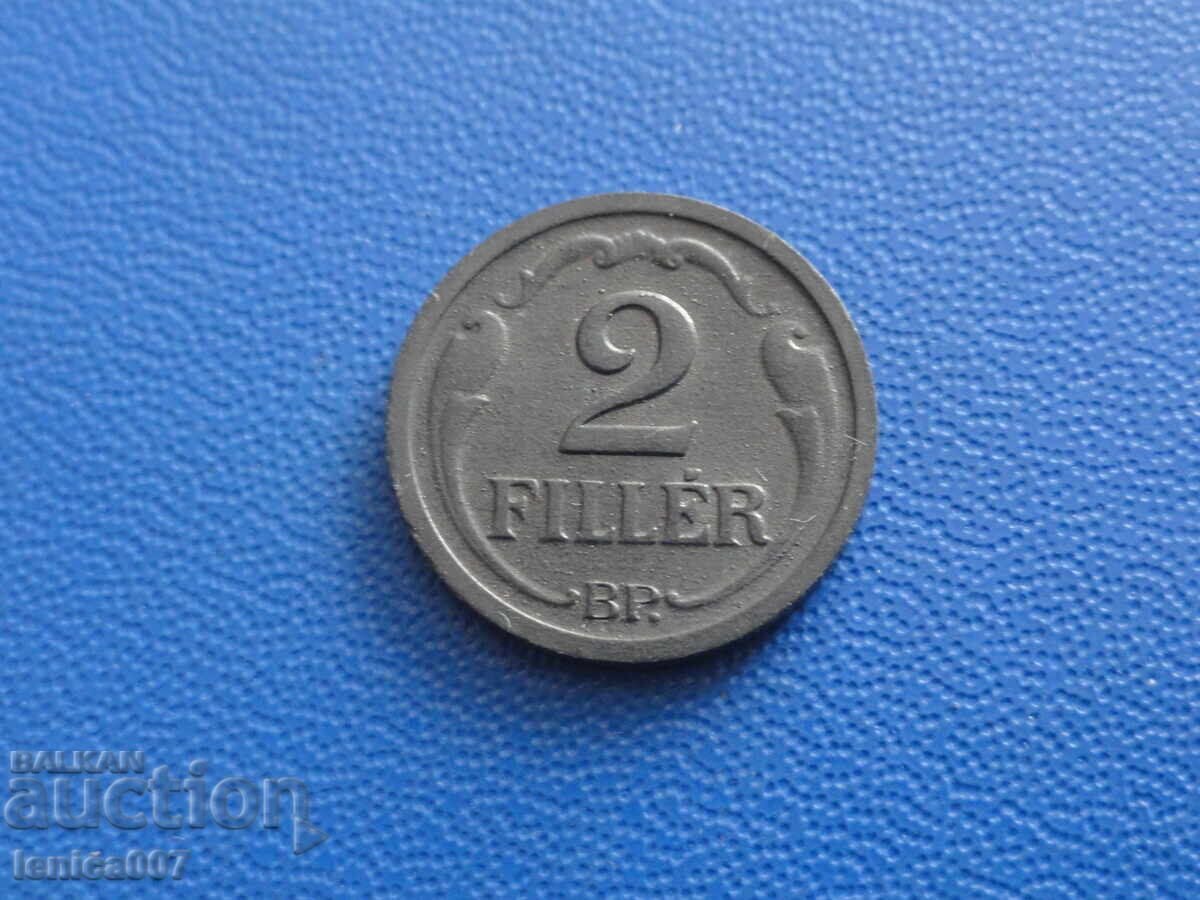 Hungary 1944 - 2 Filler with price 3.30 BGN | € 1.69 Hungary 1944 - 2 Filler with price 3.30 BGN | € 1.69