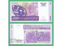 (¯`'•.¸ MADAGASCAR 1000 Ariary 2004 UNC ¸.•'´¯)